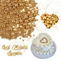 Gold metallic pearls
