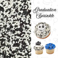 SPRINKLES Black and white sprinkle mix