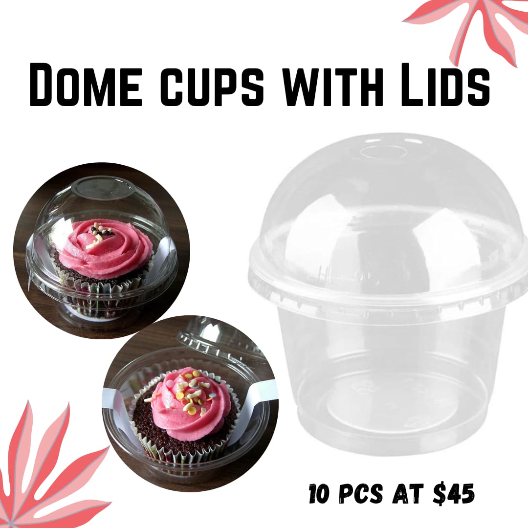 DOME CUPS WITH LIDS