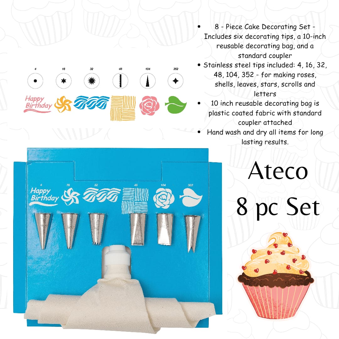 Ateco Piping Tip Set