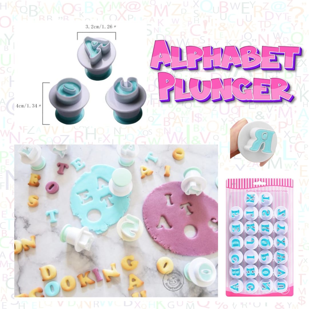 Alphabet plunger set